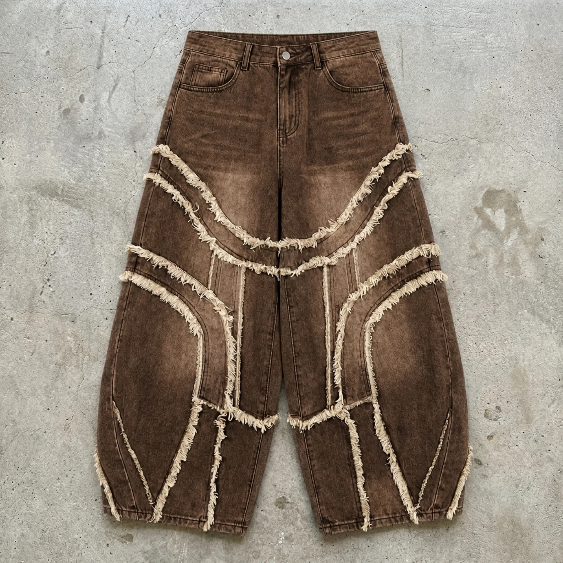 Canyon Fringe – Washed Denim Jorts
