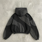 Shadow Terrain – Panelled Cropped Hoodie