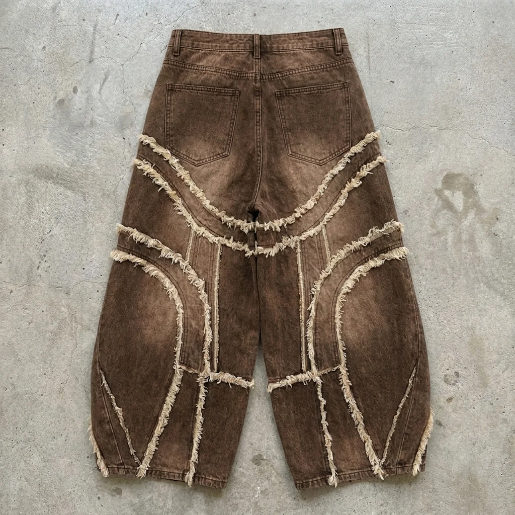 Canyon Fringe – Washed Denim Jorts