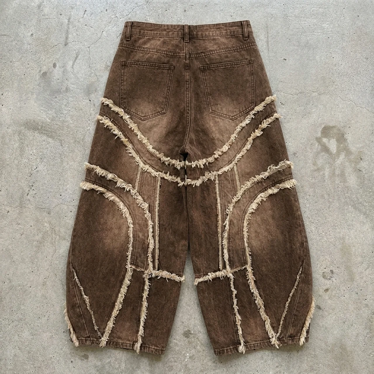 Canyon Fringe – Washed Denim Jorts
