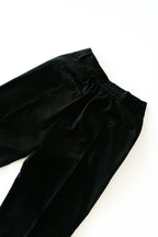 Tailored Pleated Trousers – Black