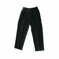 Tailored Pleated Trousers – Black