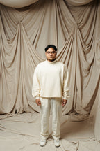 Persevere Mock Neck Pullover – Cream