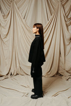 Persevere Mock Neck Pullover – Black