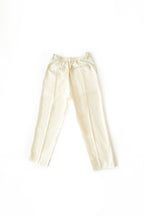 Tailored Pleated Trousers – Cream