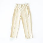 Tailored Pleated Trousers – Cream